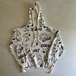 Peanuts Snoopy White & Black Hoodie